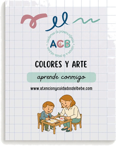 Portada del cuaderno Los colores y el arte de la colección Aprende conmigo