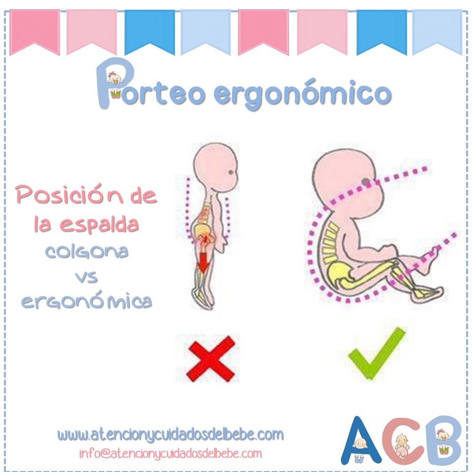 Porteo ergonómico del bebé; ventajas y beneficios