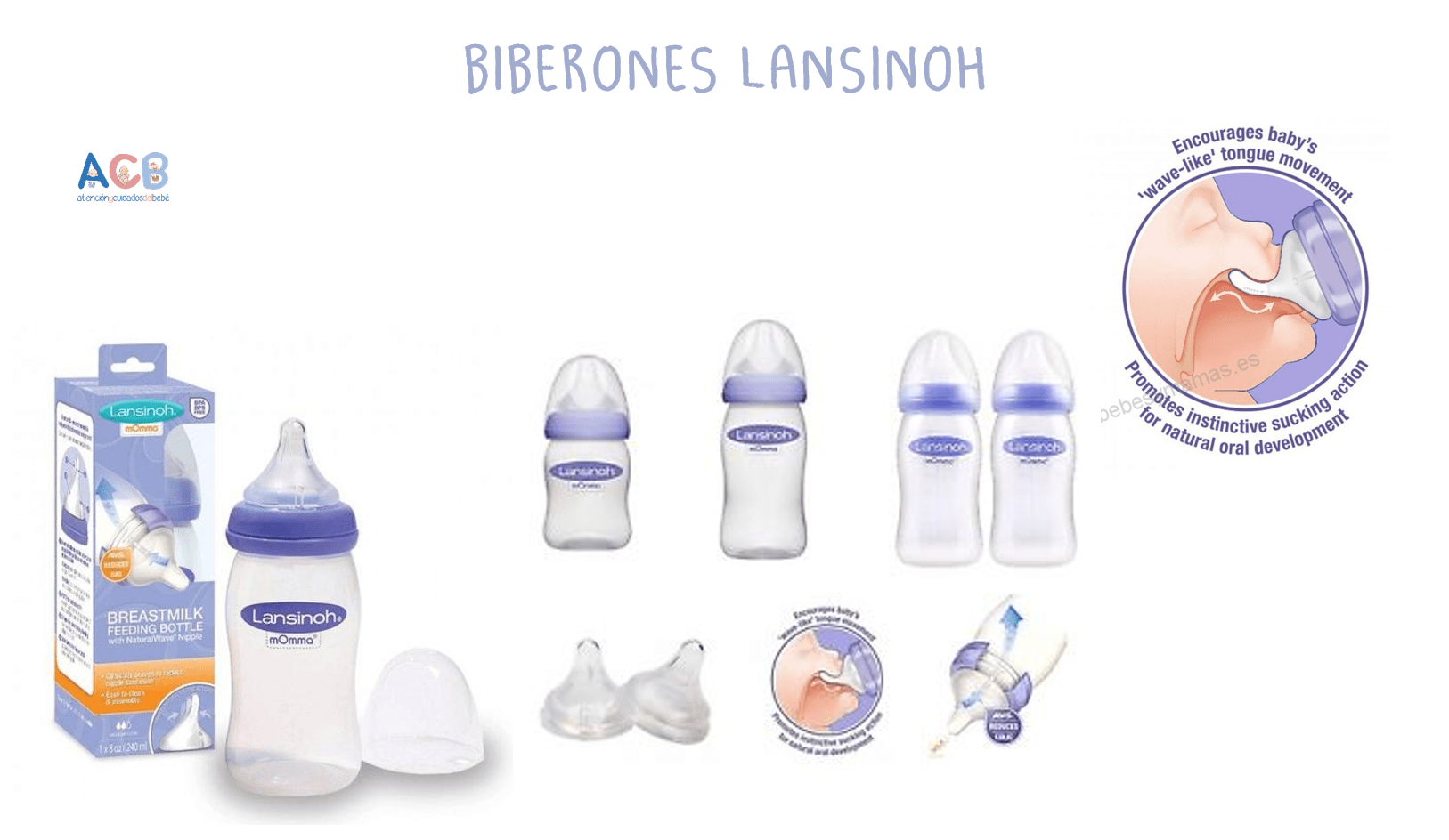  Lansinoh Paquete de biberones para bebés que amamantan